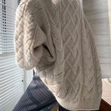 Mara | Oversized Cable Knit Sweater