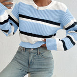 Luca | Striped Knit Cropped Sweater