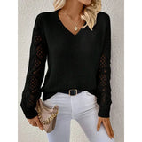 Elodie | Elegant V-Neck Knit Sweater