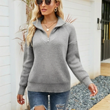 Elena | Half-Zip Knit Sweater
