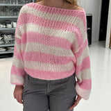 Georgia | Oversized Striped Knit Sweater