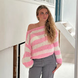 Georgia | Oversized Striped Knit Sweater