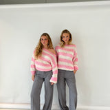 Georgia | Oversized Striped Knit Sweater