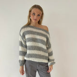 Georgia | Oversized Striped Knit Sweater