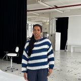 Georgia | Oversized Striped Knit Sweater