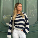 Georgia | Oversized Striped Knit Sweater