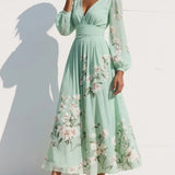 MARIGOLD | Sweetheart Floral Midi Dress