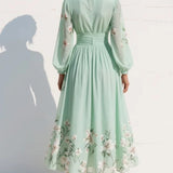 MARIGOLD | Sweetheart Floral Midi Dress