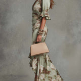 JASMINE | Floral Satin Maxi Dress