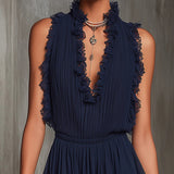 TILLY | Lace Pleated Jumpsuit