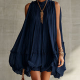 LUNA | Chiffon Balloon Skirt Mini Dress