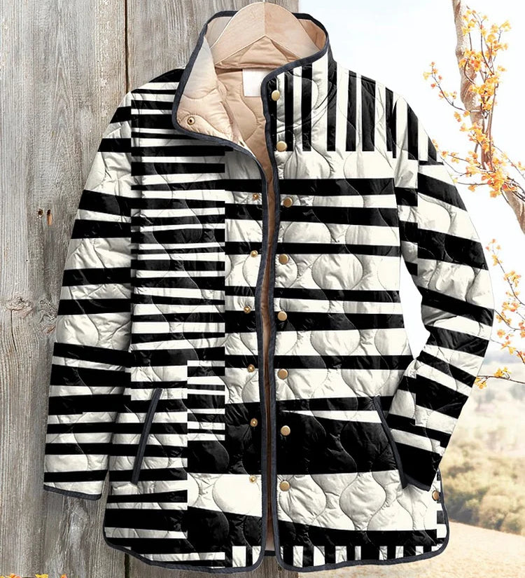 Prudence | Geometric Elegance Quilted Jacket