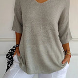 Kiara | Women's Oversized V-Neck Sweater Top