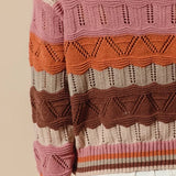 Jamie | Women's Striped Long Knit Sweater