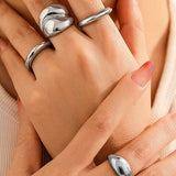 4-Piece Metal Ring Set