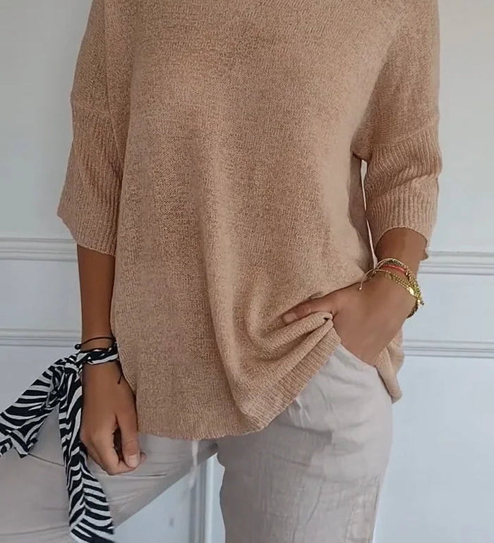 Kiara | Women's Oversized V-Neck Sweater Top