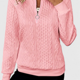 Zoey Soft Zip Knit Jumper
