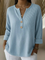 Lucinda | Buttoned Henley Top