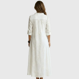 TAMSIN | Embroidered A-Line Maxi Dress