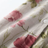 Elena | Floral Dress with Laces and Vintage Waist