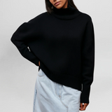 Stefanie High Neck Knitted Sweater