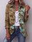Sandra | Vintage Boho Ruffle Jacket with Ombré Floral Print