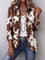 Leticia | Ruffle Jacket with Cow Print