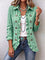 Carla | Buttoned Ruffle Jacket with Gingham Print