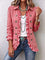 Carla | Buttoned Ruffle Jacket with Gingham Print