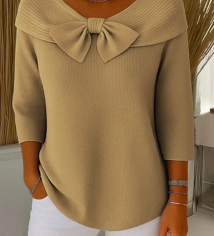 Tivella | Knot and Round Neck Jumper