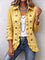 Carla | Buttoned Ruffle Jacket with Gingham Print