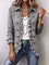 Carla | Buttoned Ruffle Jacket with Gingham Print