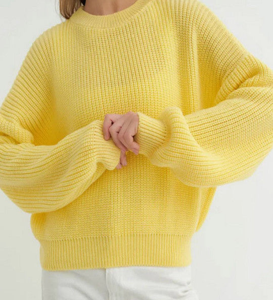 Cindy | Women's Textured Crewneck Sweater