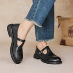 Doris | Leather Mary Janes