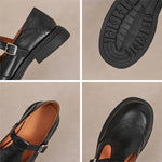 Doris | Leather Mary Janes