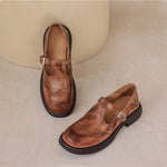 Doris | Leather Mary Janes