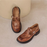 Doris | Leather Mary Janes