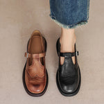 Doris | Leather Mary Janes