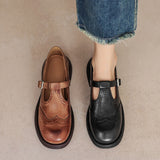 Doris | Leather Mary Janes