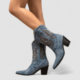 Amelia – Orthopedic Denim Ankle Boots