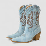 Amelia – Orthopedic Denim Ankle Boots
