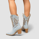 Amelia – Orthopedic Denim Ankle Boots
