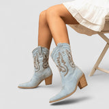Amelia – Orthopedic Denim Ankle Boots