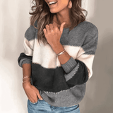 Elise | Colour Block Knit Sweater