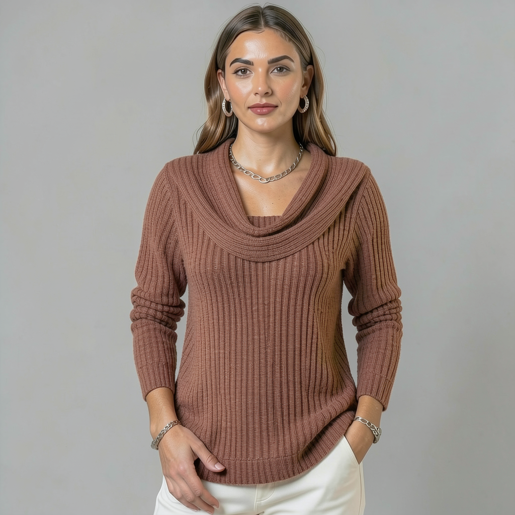 Fern | Cowl Neck Merino Wool Jumper