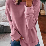 Serena | Oversized Crew Neck Cotton Blend Hoodie