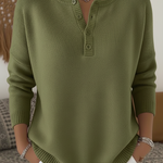 Blanche | Casual Button-Up Jumper