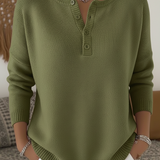 Blanche | Casual Button-Up Jumper