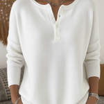Blanche | Casual Button-Up Jumper