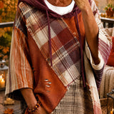 Women's Autumn Patchwork Hoodie
